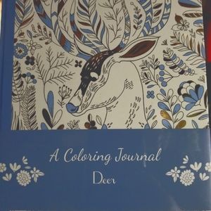 2 in 1:  Deer Coloring Journal